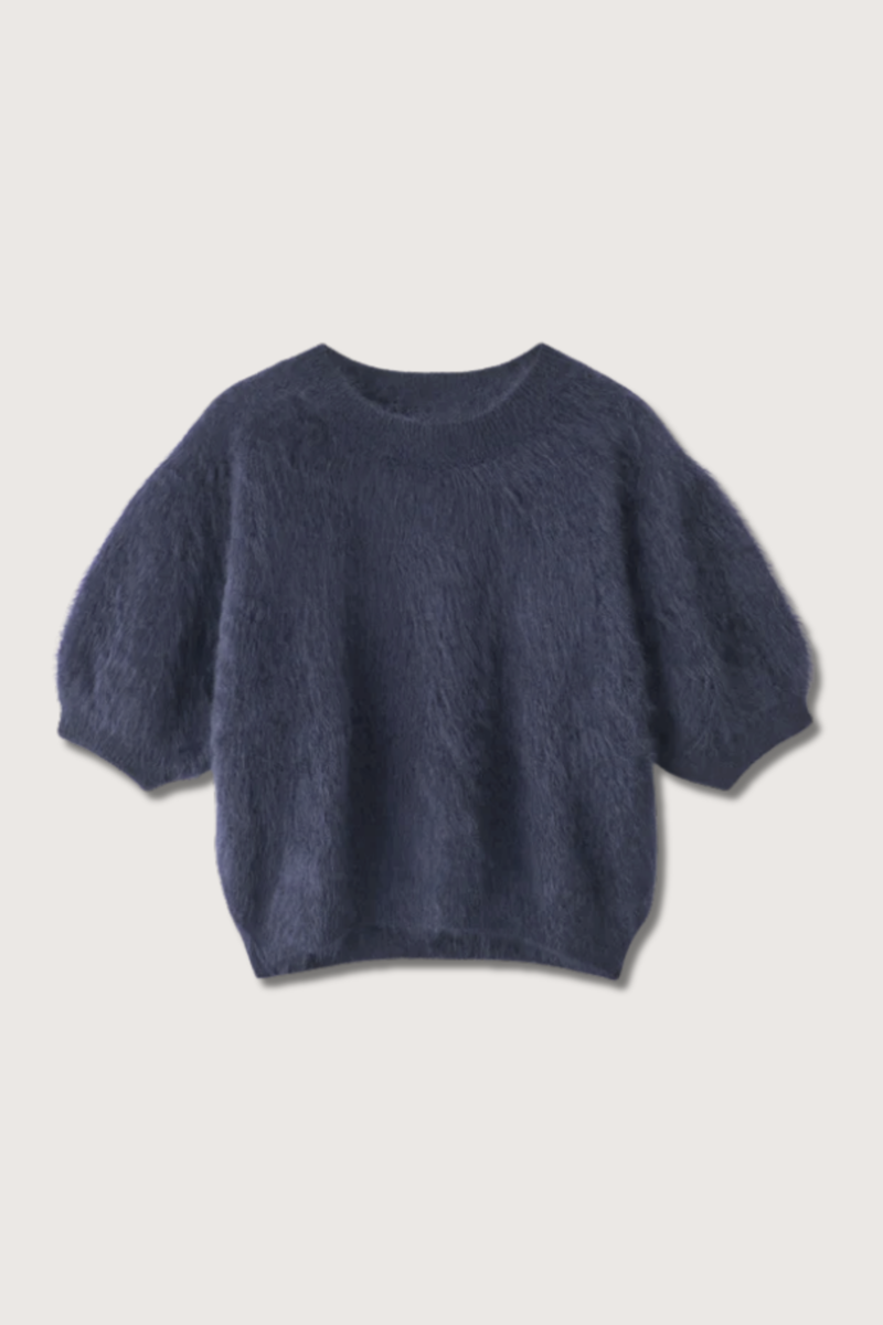 LISA YANG JUNIPER SWEATER IN NIGHT FALL BRUSHED