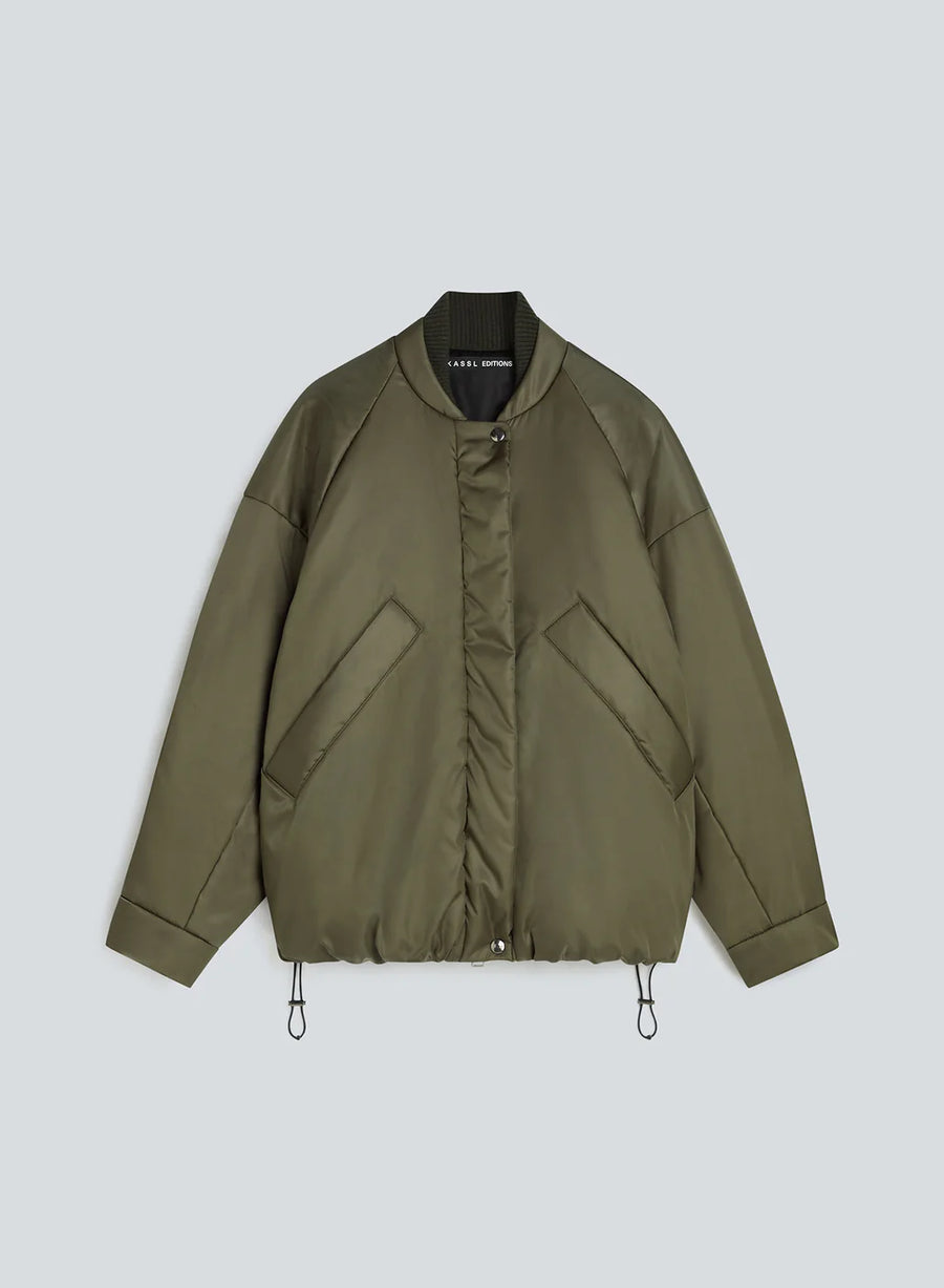 KASSL EDITIONS OVERSIZED BOMBER KHAKI