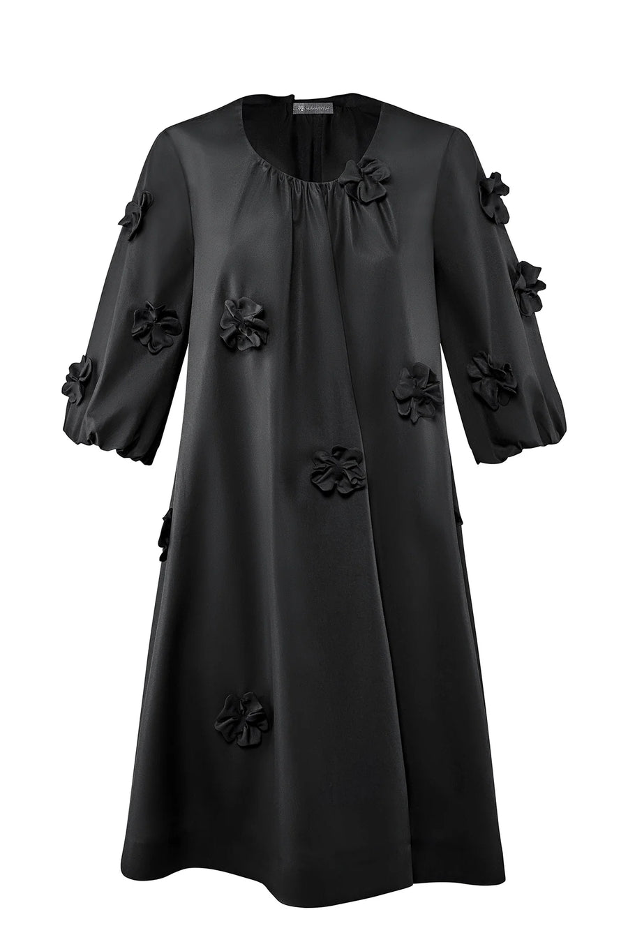 ARMARGENTUM KISSME DRESS IN NITRIUM BLACK