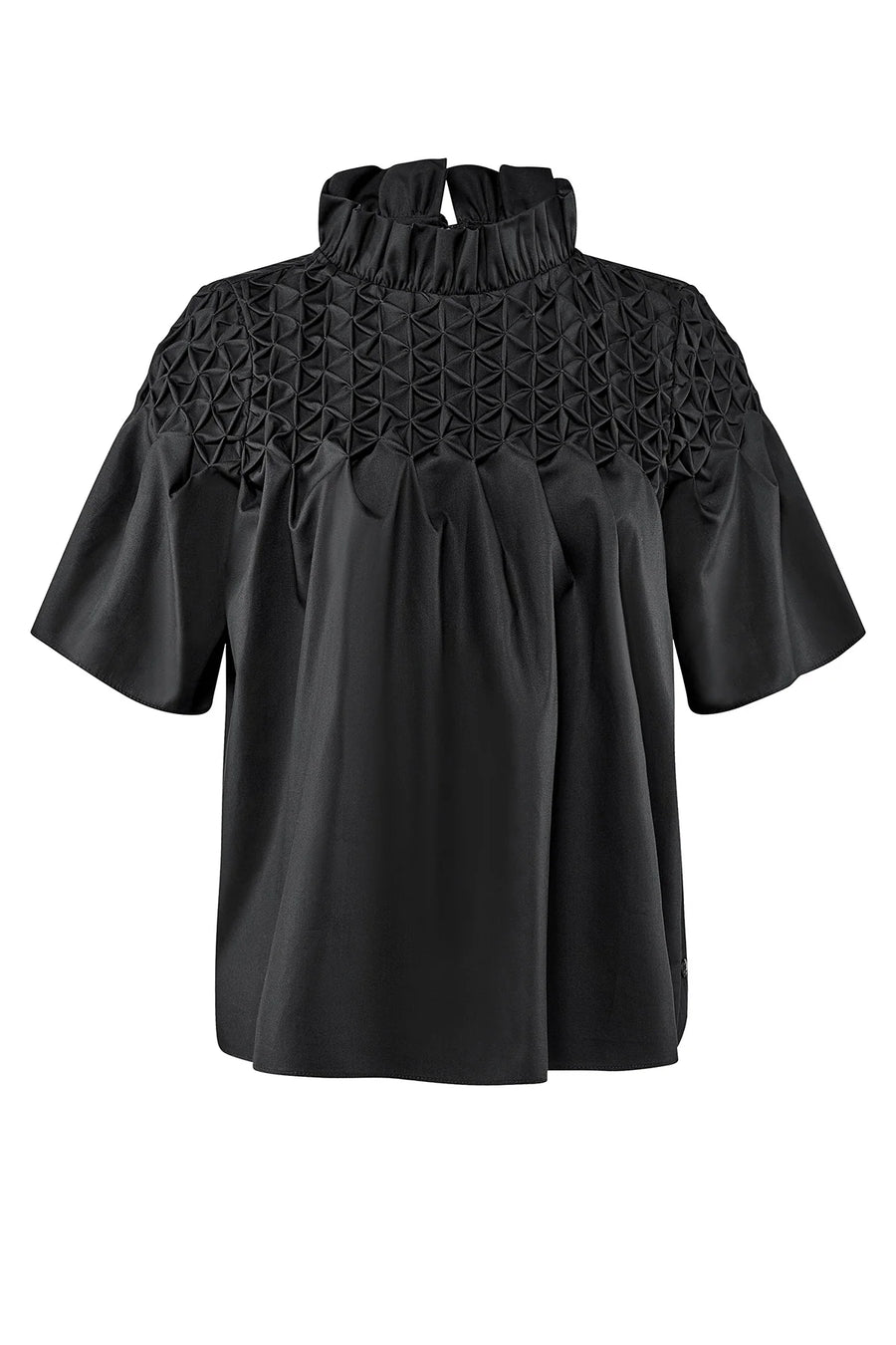 ARMARGENTUM KOKO BLOUSE IN NITRIUM BLACK