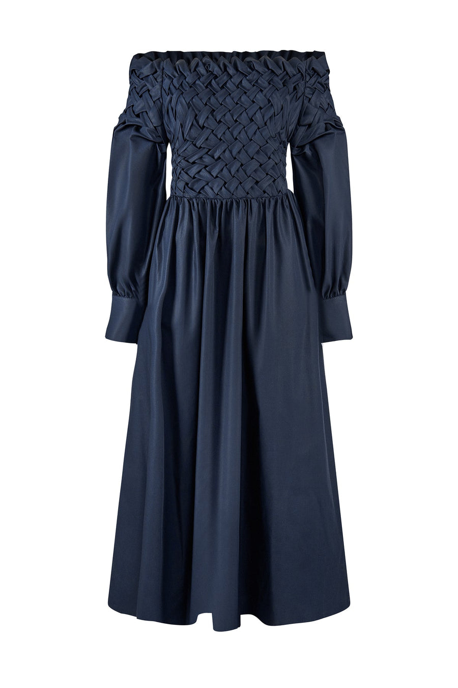 ARMARGENTUM LIA DRESS IN DARK SAPPHIRE