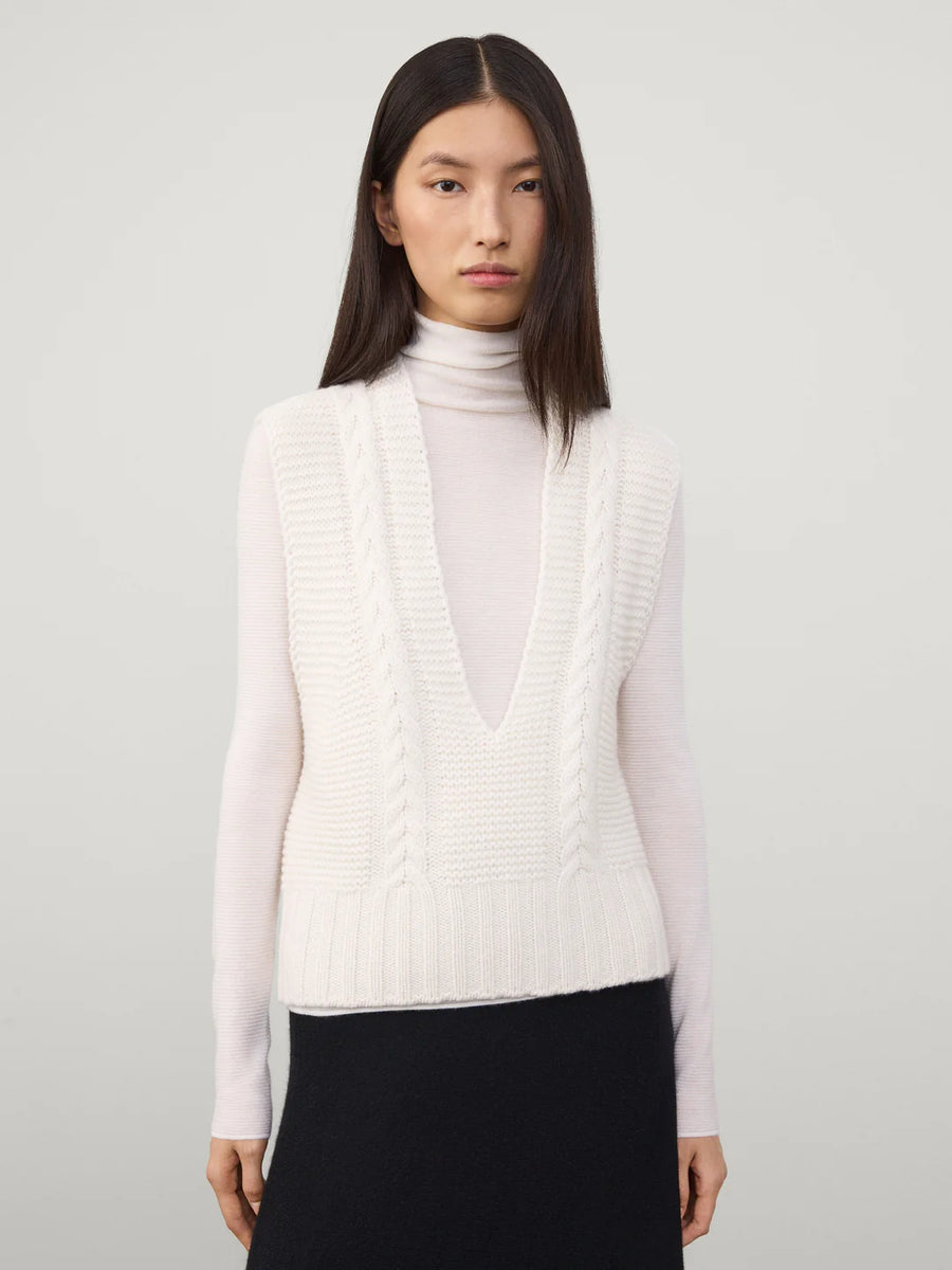 LISA YANG SALLIE VEST IN CREAM