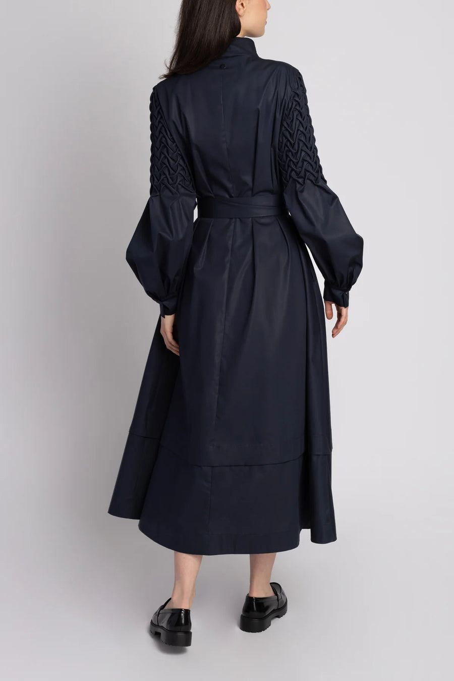 ARMARGENTUM MARCELLA DRESS IN DARK SAPPHIRE