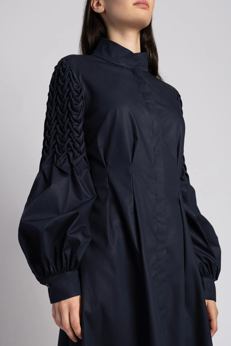 ARMARGENTUM MARCELLA DRESS IN DARK SAPPHIRE