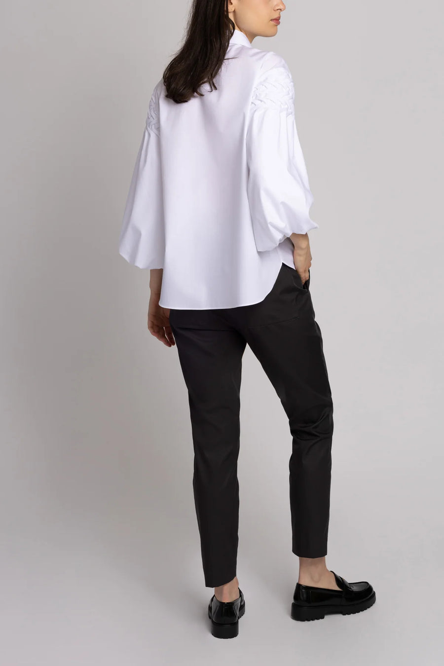 ARMARGENTUM MARINA BLOUSE IN ALBA WHITE