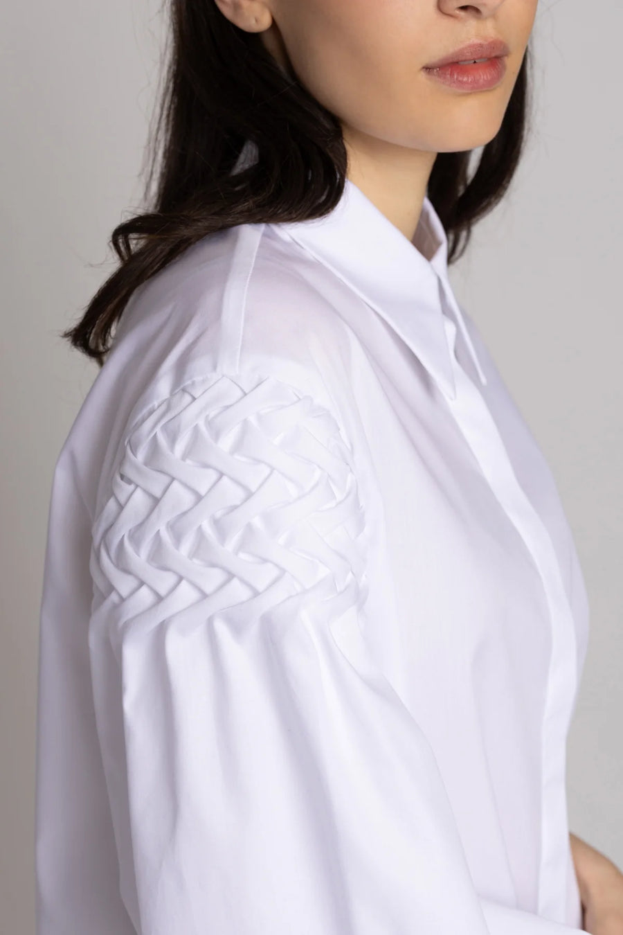 ARMARGENTUM MARINA BLOUSE IN ALBA WHITE