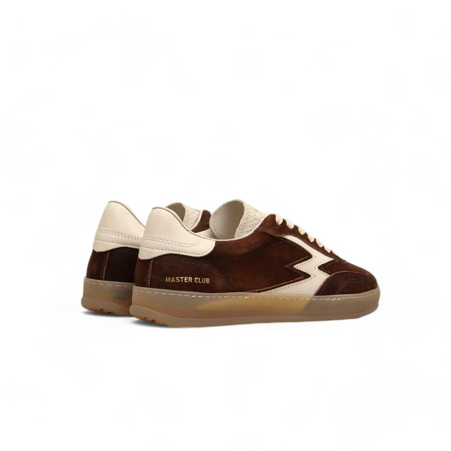 MASTER OF ARTS CLUB SUEDE TIE DYE SNEAKERS IN BROWN