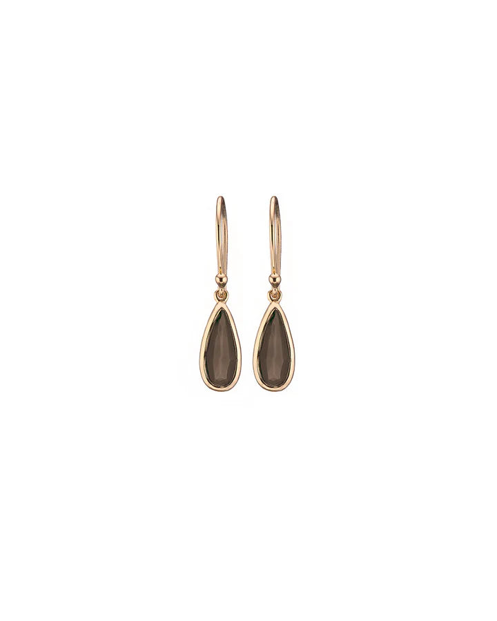 MARY K GOLD SMOKY QUARTZ SLIM DROPLET