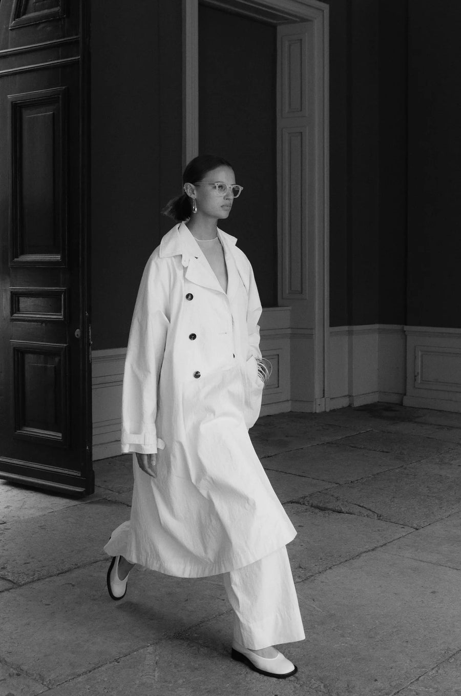 MKDT ATELIER CHARLENE COAT IN ECRU
