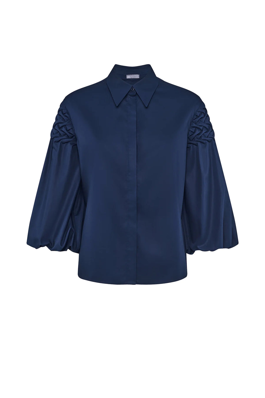 ARMARGENTUM MARINA BLOUSE IN DARK SAPPHIRE