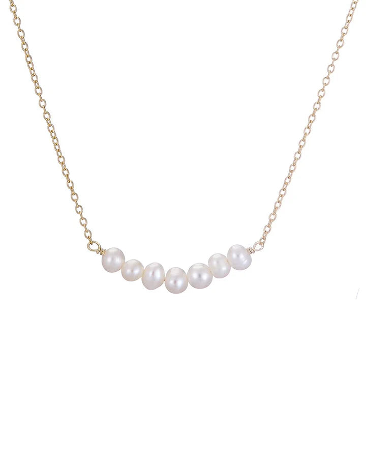 MARY K GOLD ROW OF PEARLS NECKLACE