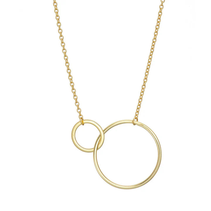 MARY K LARGE 2 CIRCLE NECKLACE