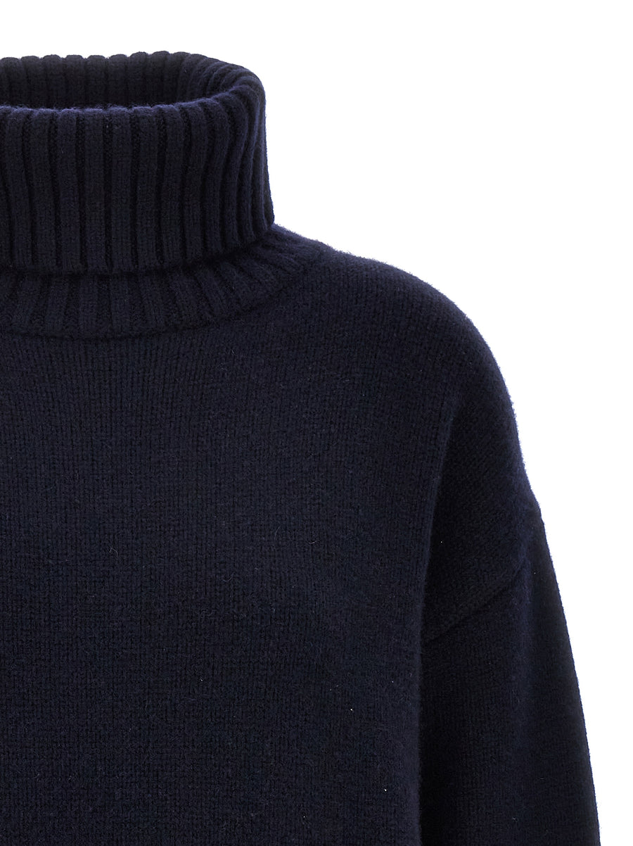 EXTREME CASHMERE No20 OVERSIZED TURTLE NECK IN NAVY