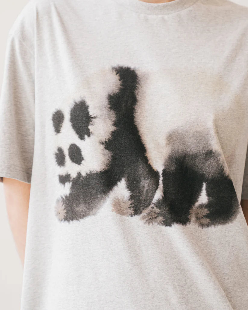 WILD ANIMALS PANDA T-SHIRT IN GREY