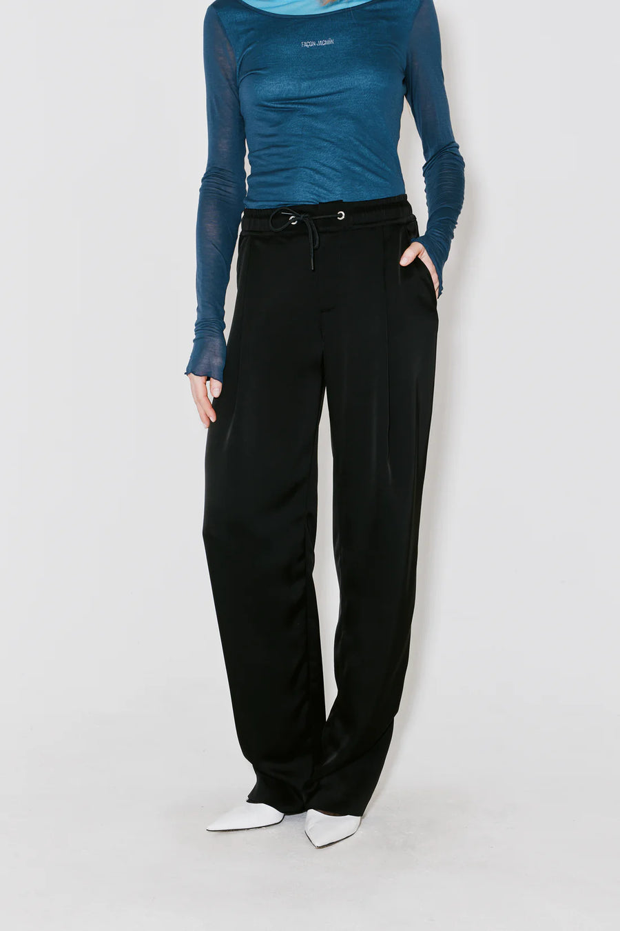 FAÇON JACMIN PAOLA PANTS IN BLACK