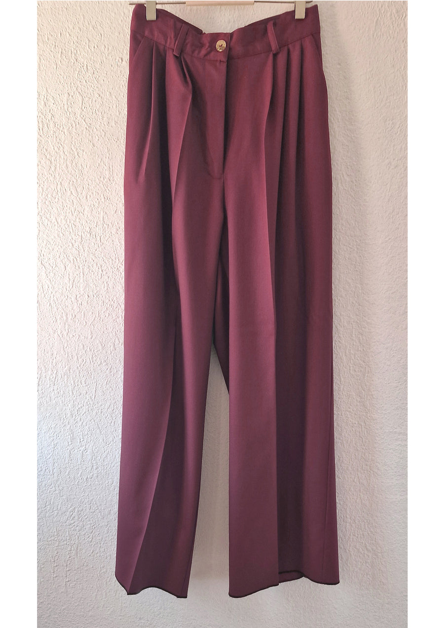 CLARAMONTE PAOLO TROUSERS IN BORDEAUX