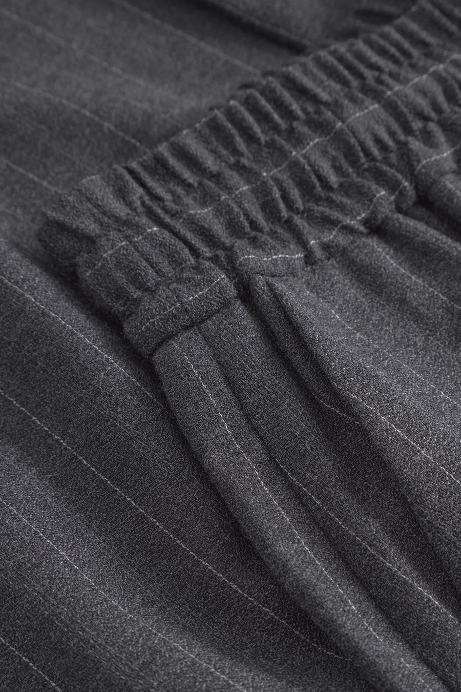 MKDT ATELIER PALMYR PINSTRIPE PANTS IN DARK GREY