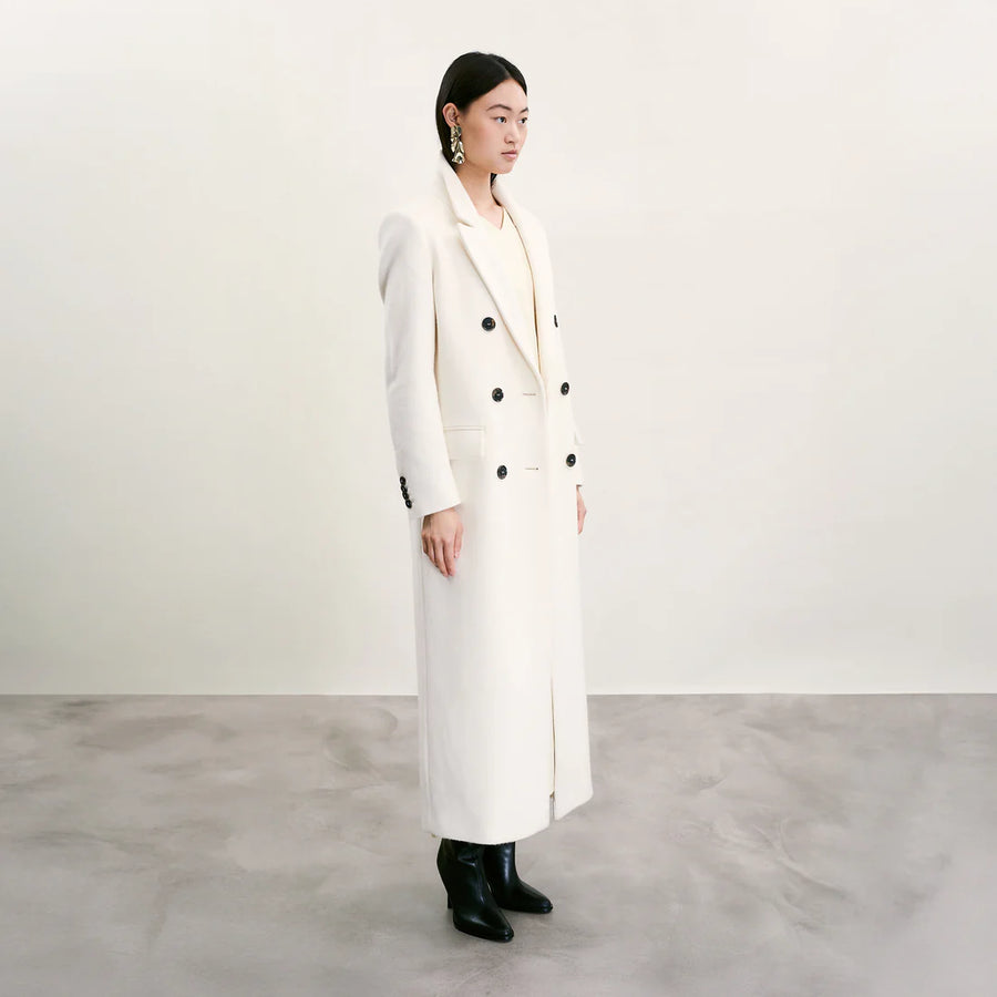 THE LANDSKEIN CELESTE COAT IN IVORY