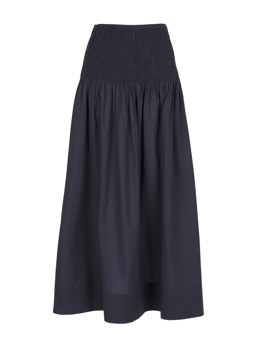MONDO CORSINI SULA COTTON SKIRT IN MIDNIGHT