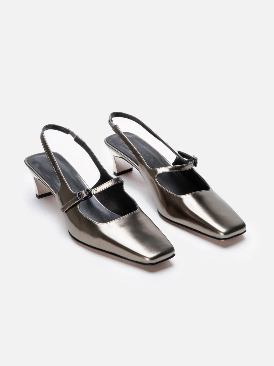 CLERGERIE SUZIE GLOSS METALLIC SANDALS