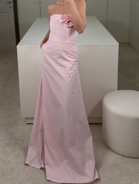 BERNADETTE CASWELL DRESS IN BLUSH PINK