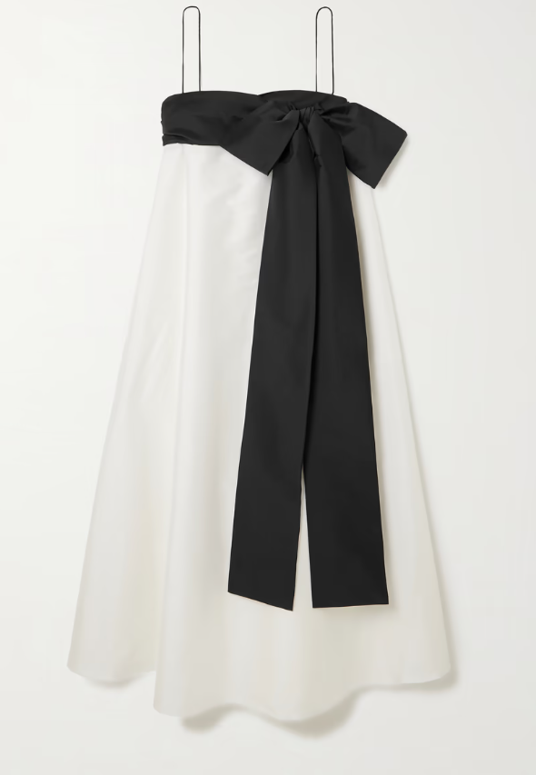 BERNADETTE BAILEY DRESS IN IVORY / BLACK