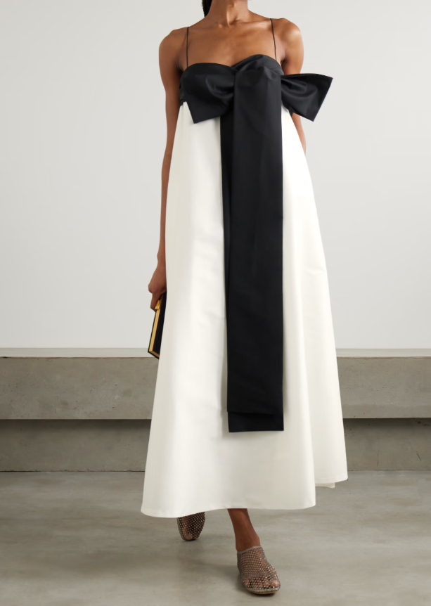 BERNADETTE BAILEY DRESS IN IVORY / BLACK