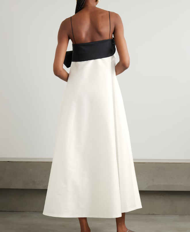 BERNADETTE BAILEY DRESS IN IVORY / BLACK