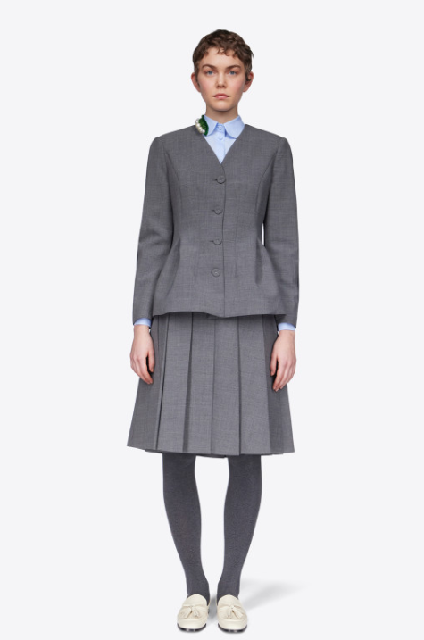 VIVETTA BI COLOUR JACKET IN GREY/BLACK