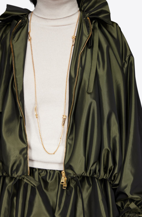 VIVETTA BALLOON BOMBER JACKET IN FOREST GREEN