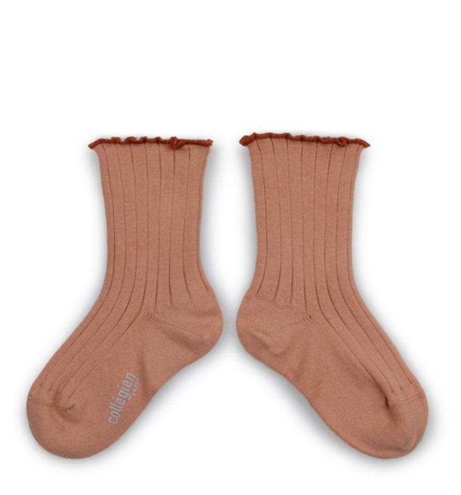 COLLEGIEN DELPHINE SOCKS IN BOIS DE ROSE