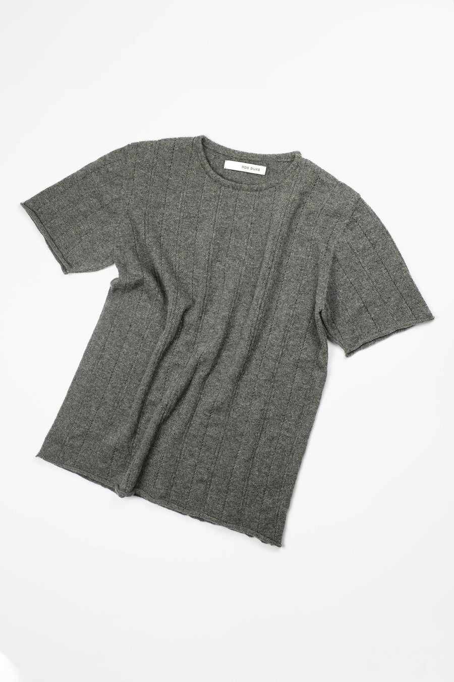 ROS DUKE PAMPAS T-SHIRT IN SMOKE