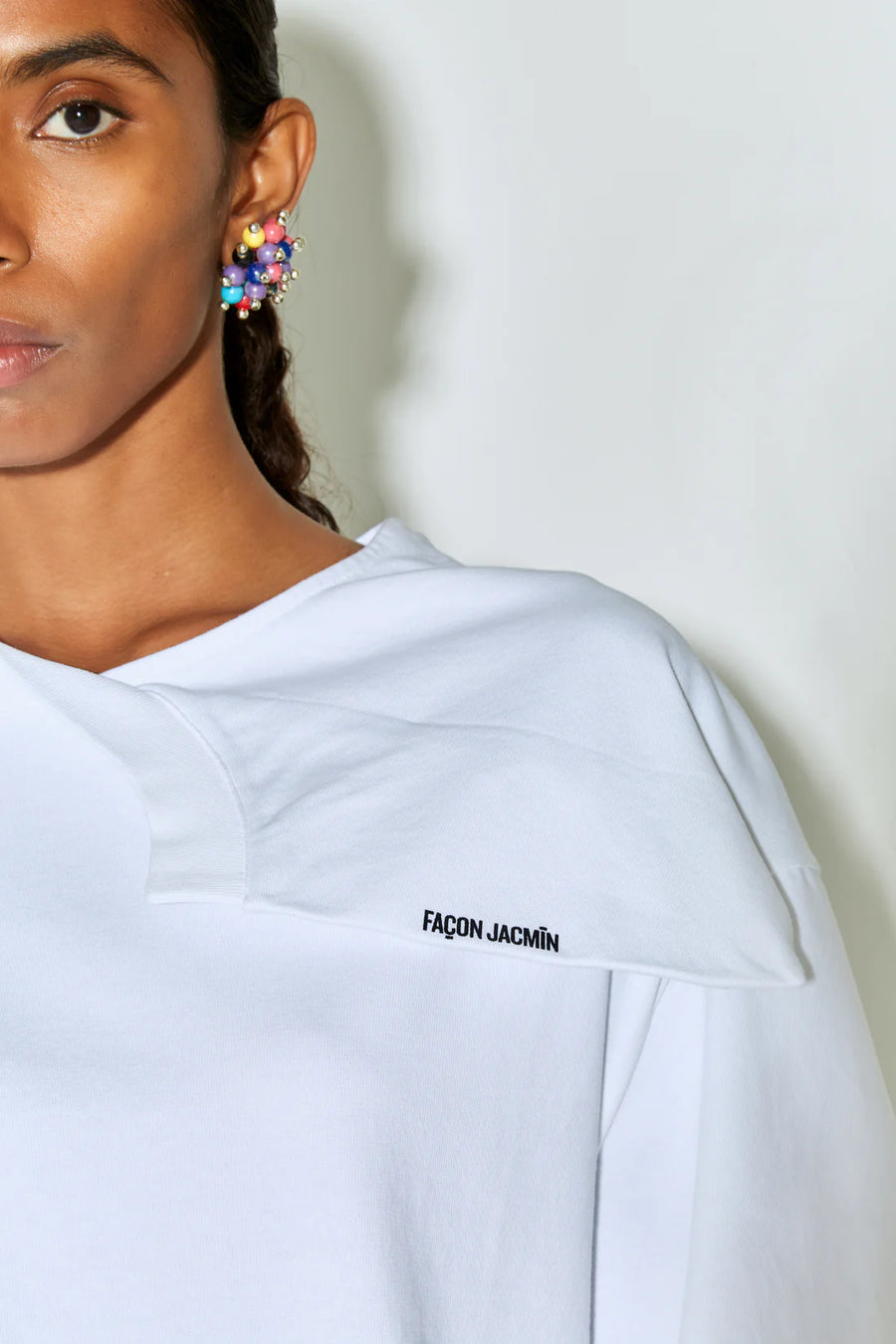 FAÇON JACMIN TIAGO T-SHIRT IN WHITE