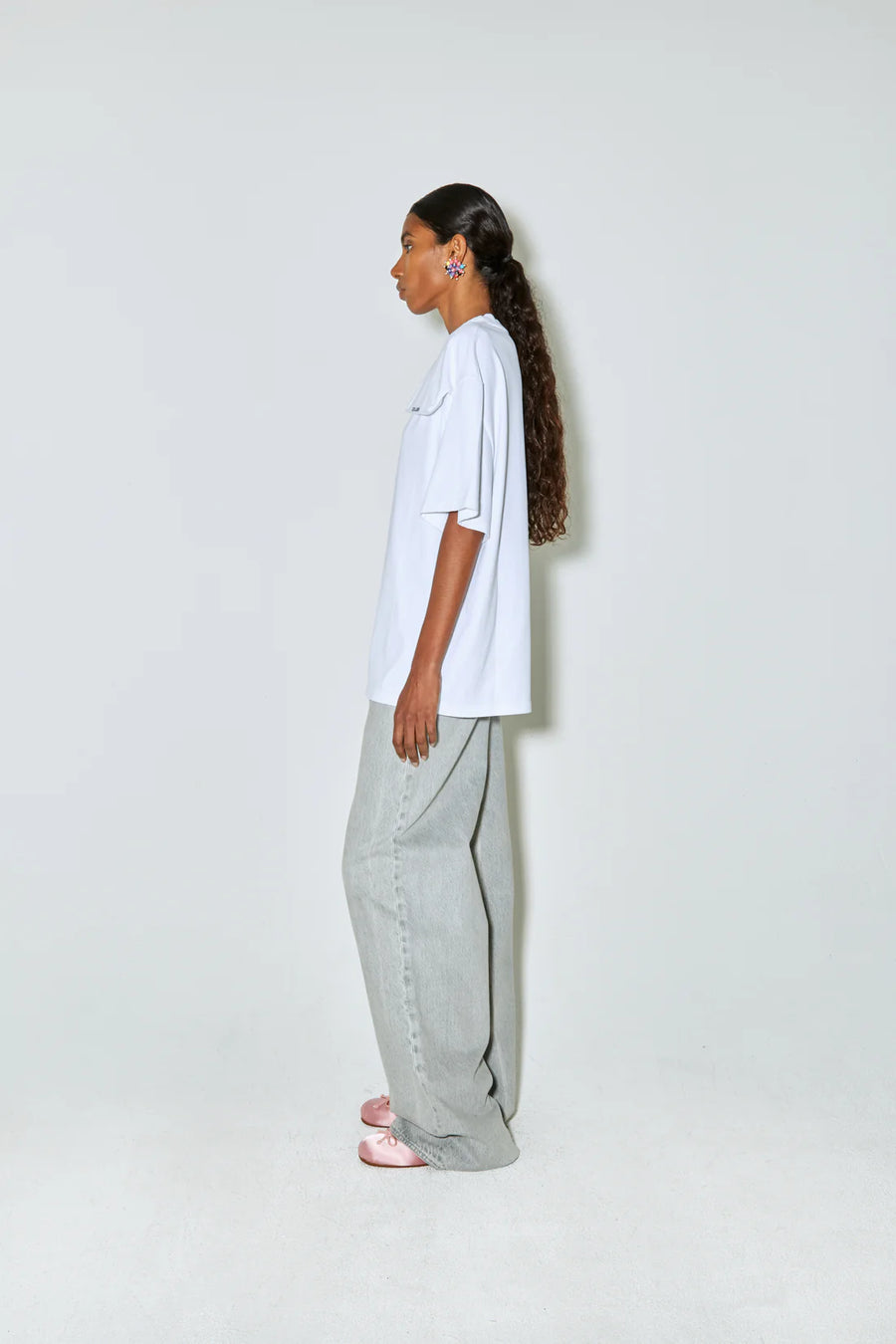 FAÇON JACMIN TIAGO T-SHIRT IN WHITE