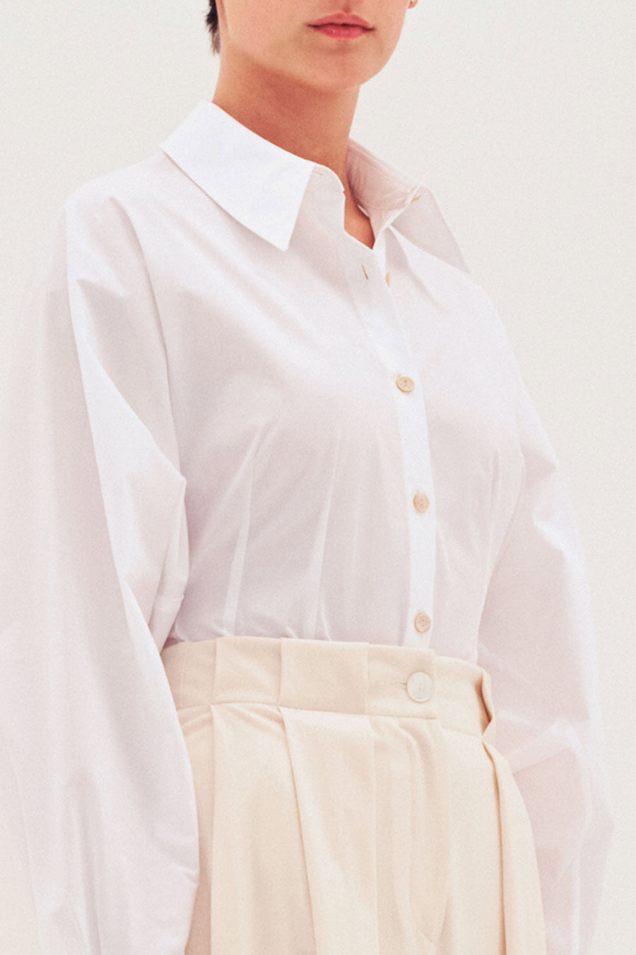 PALMER HARDING SOLO SHIRT IN WHITE