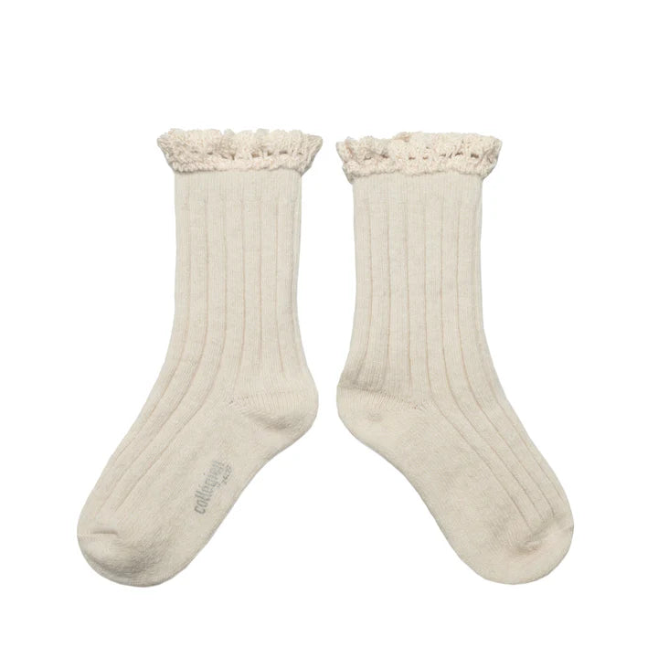 COLLEGIEN HERMINE SOCKS IN DOUX AGNEAUX