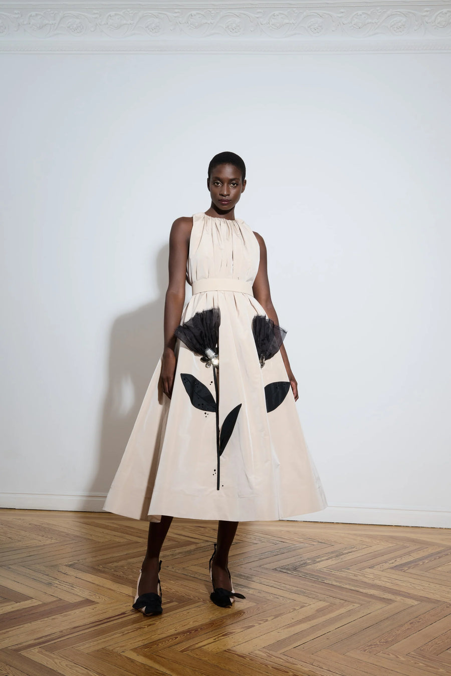 THE 2ND SKIN MIDI DRESS SILHOUETTE A
