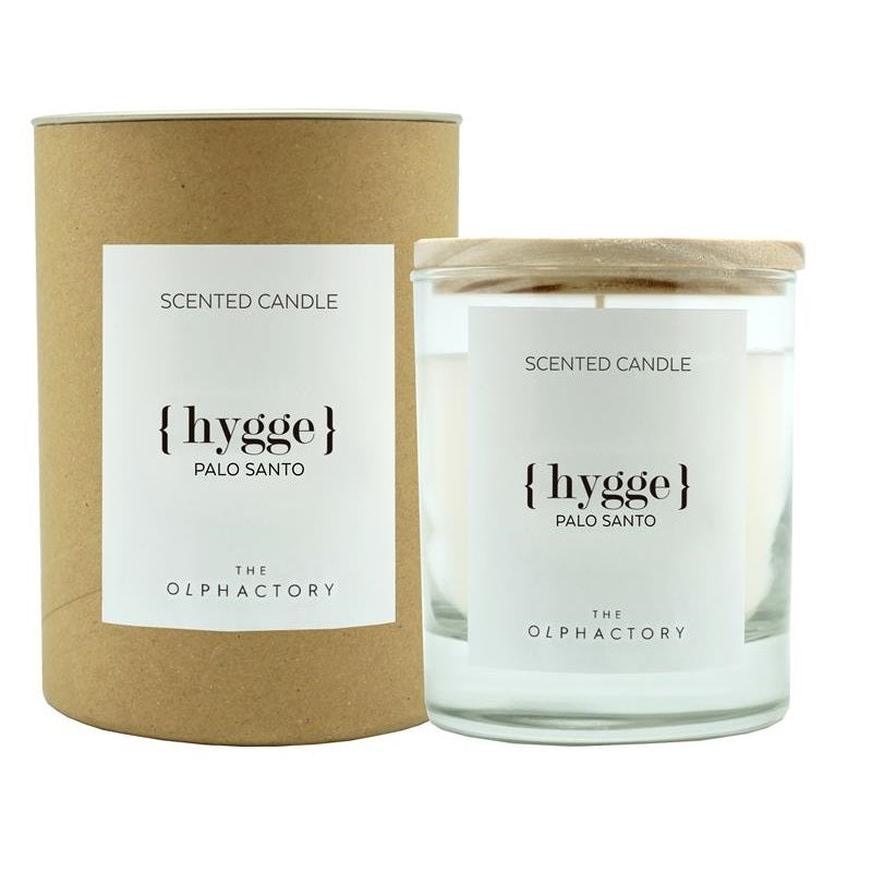THE OLPHACTORY SCENTED CANDLE {HYGGE}  PALO SANTO
