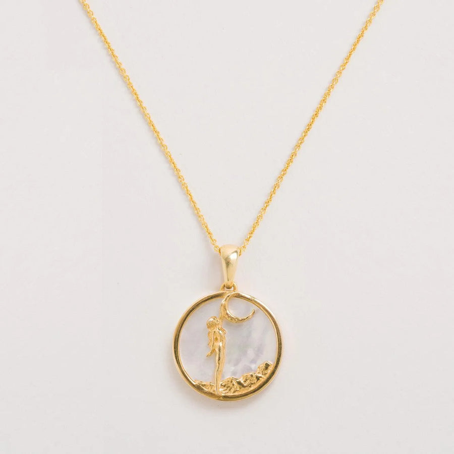 FREYA ROSE VIRGO, GOLD ZODIAC NECKLACE
