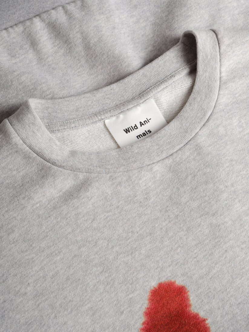WILD ANIMALS DEER SWEATSHIRT IN GREY