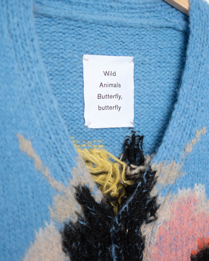 WILD ANIMALS BUTTERFLY BUTTERFLY CARDIGAN