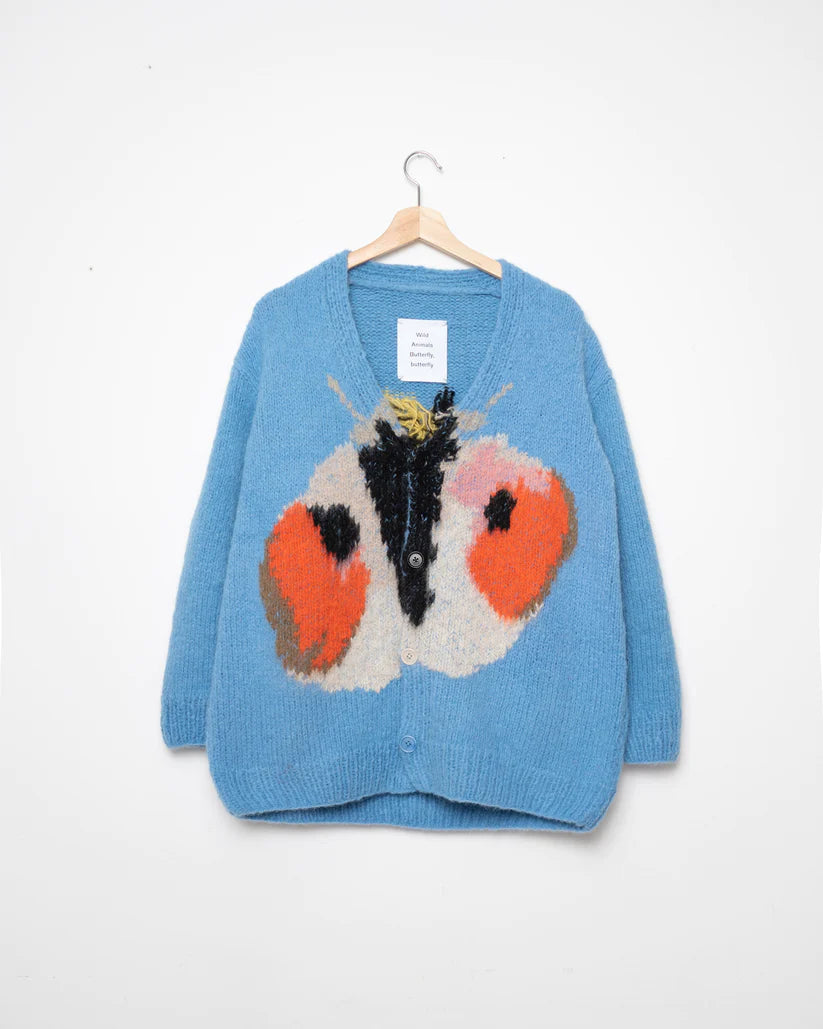 WILD ANIMALS BUTTERFLY BUTTERFLY CARDIGAN