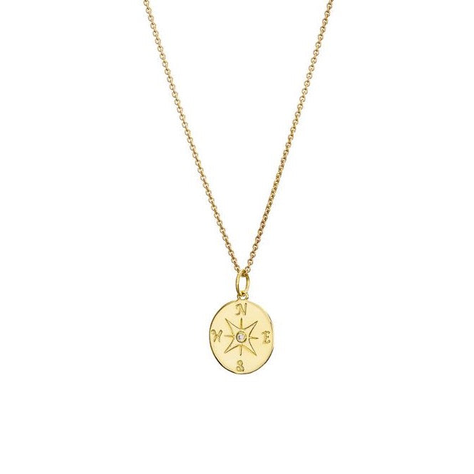 MARY K GOLD COMPASS NECKLACE