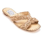 EMMA HOPE WHEATSHEAF H SANDAL IN GOLD