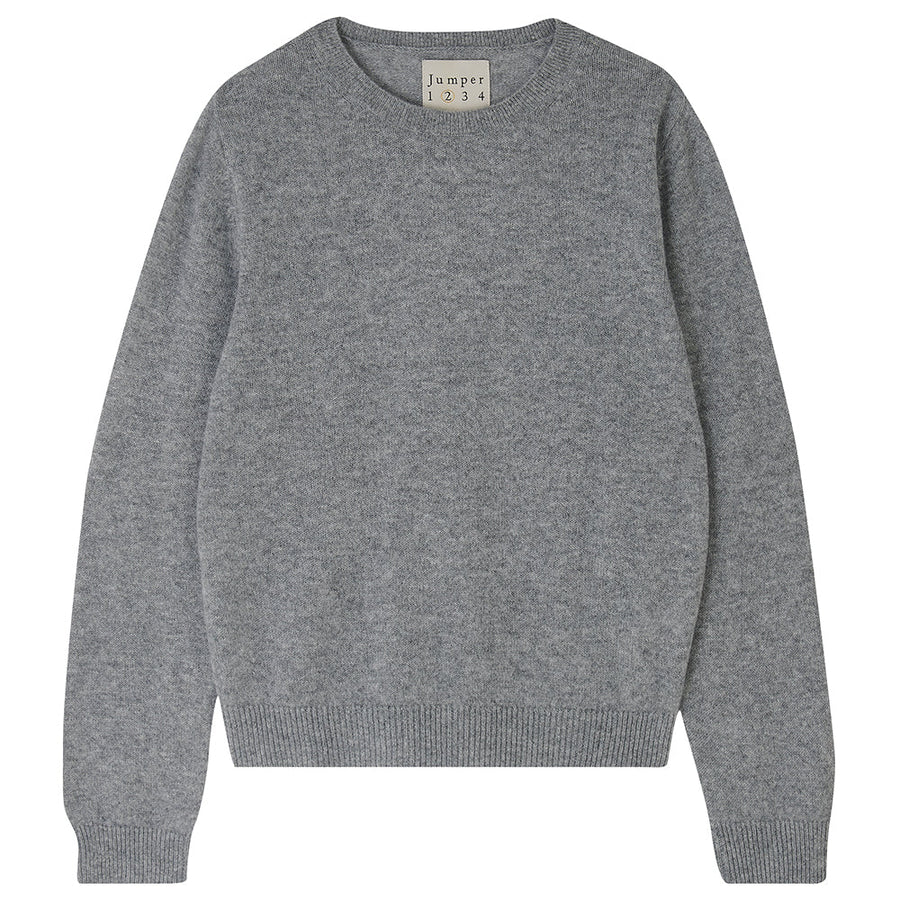 JUMPER 1234 CROP CREW IN MID GREY