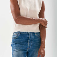 JUMPER 1234 DISTRESSED TANK IN CREAM