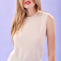 JUMPER 1234 DISTRESSED TANK IN CREAM