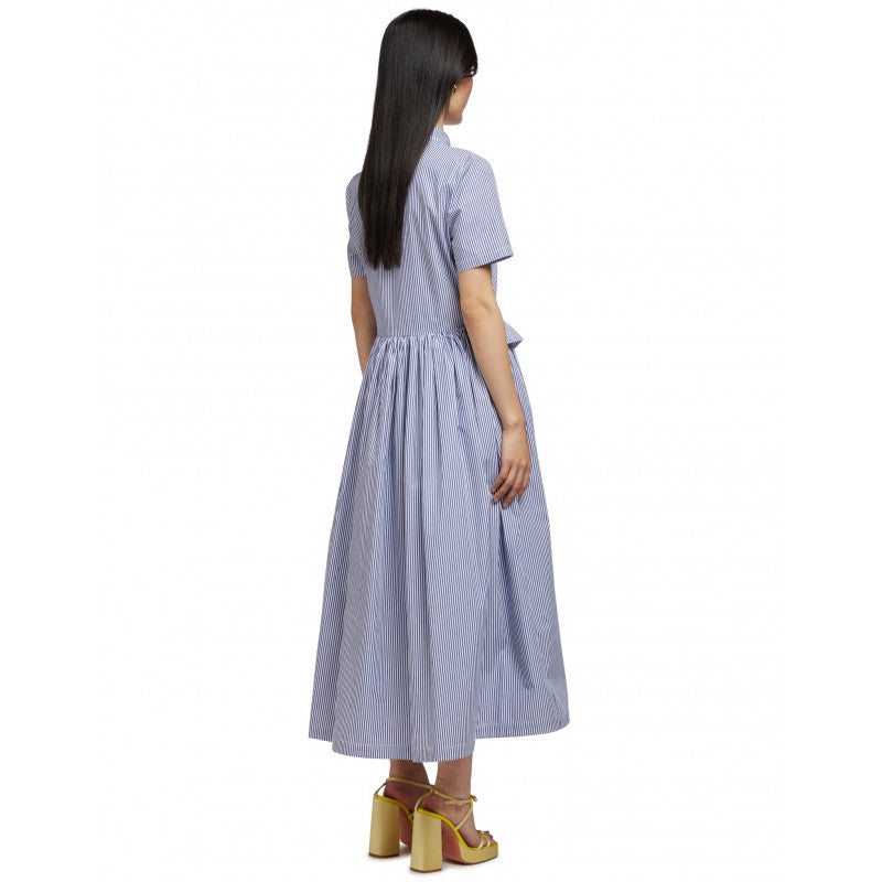 VIVETTA CHEMISIER DRESS IN BLUE/WHITE STRIPE