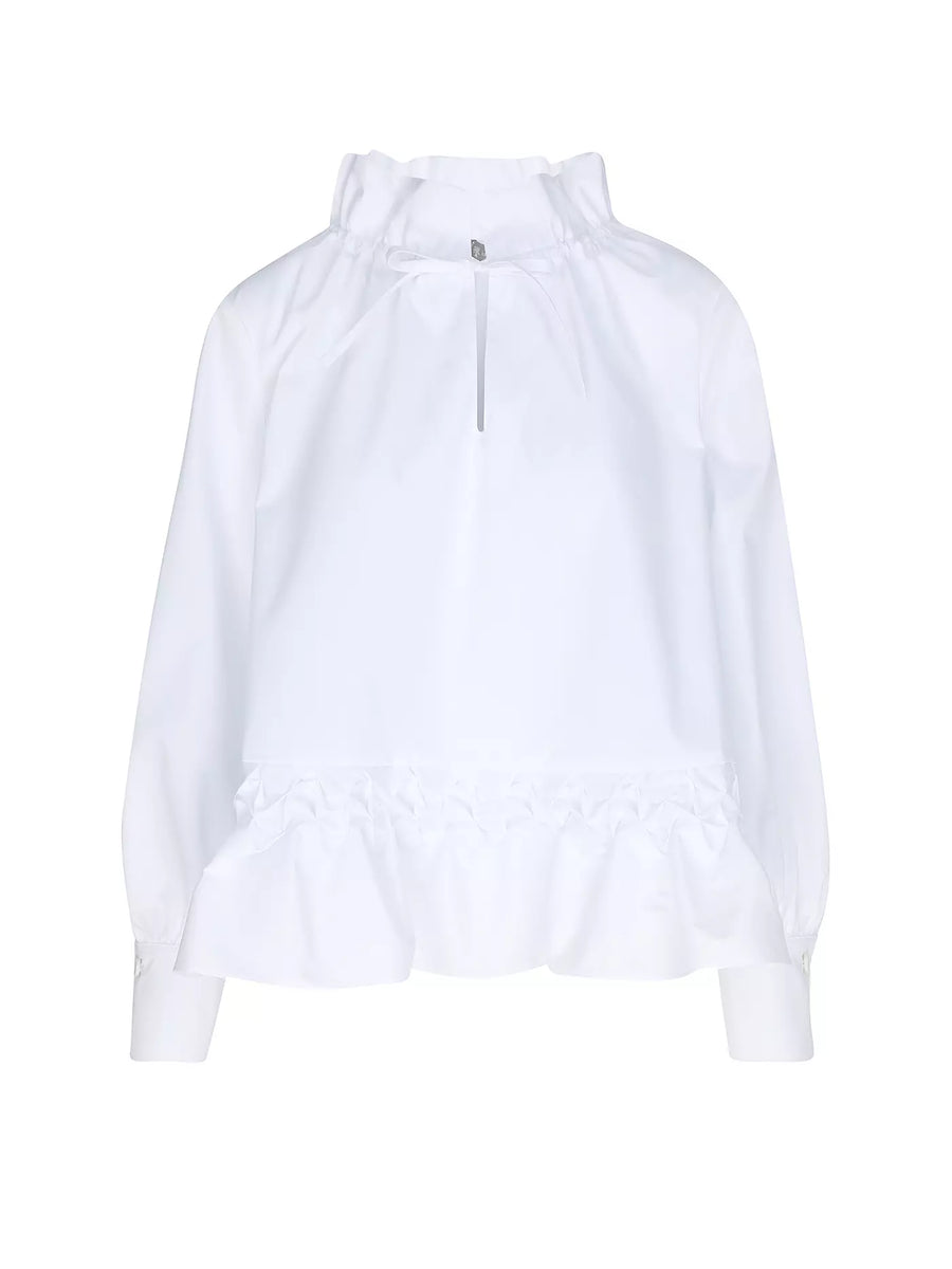 ARMARGENTUM LETICE BLOUSE IN ALBA WHITE