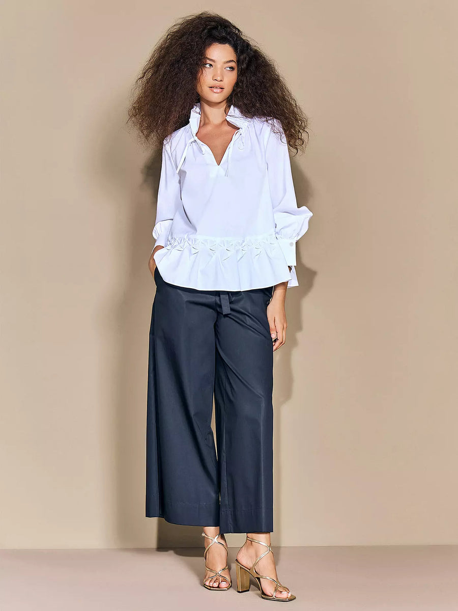 ARMARGENTUM LETICE BLOUSE IN ALBA WHITE